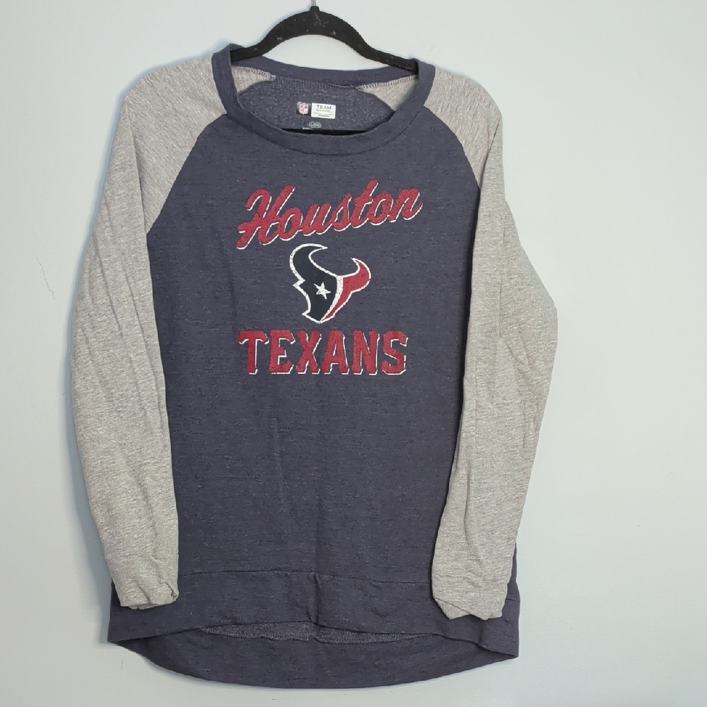 Women's NFL Houston Texans Lightweight Long Sleeve Shirt Size Large